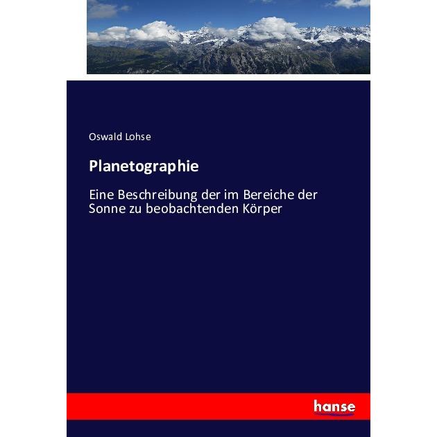 Planetographie, Fachbücher von Oswald Lohse