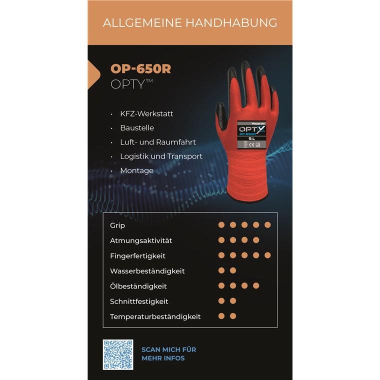 Thumbnail - Wonder Grip, Schutzhandschuhe, OP-650R (8, M)