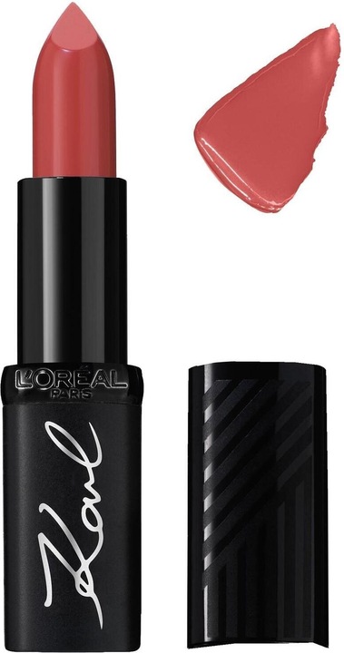 Produktbild L'Oréal Paris Karl Lagerfeld Cultured Lipstick in Soft Rose-Red aus der exklusiven Karl Lagerfeld Co (Rosé-Rot)