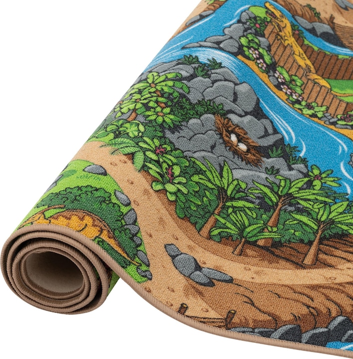 Immagine prodotto Pergamon Tappeto da strada per bambini Dino World (160 x 200 cm)
