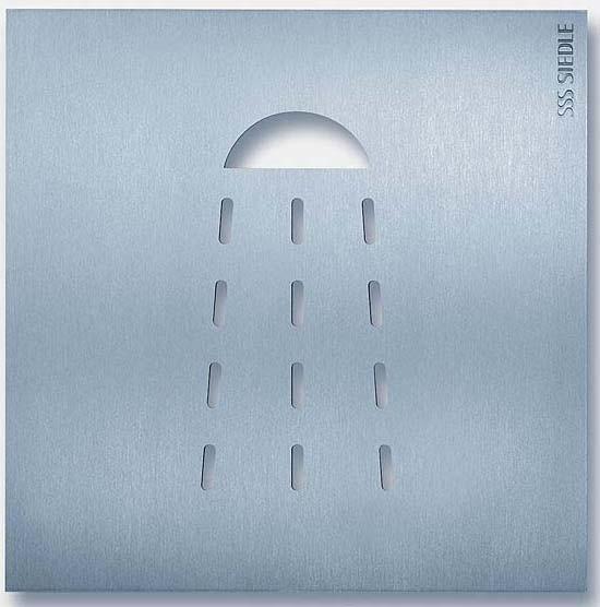 Actual product image Siedle S. & Soehne Orientation Sign 154x154mm Shower OSP 0016