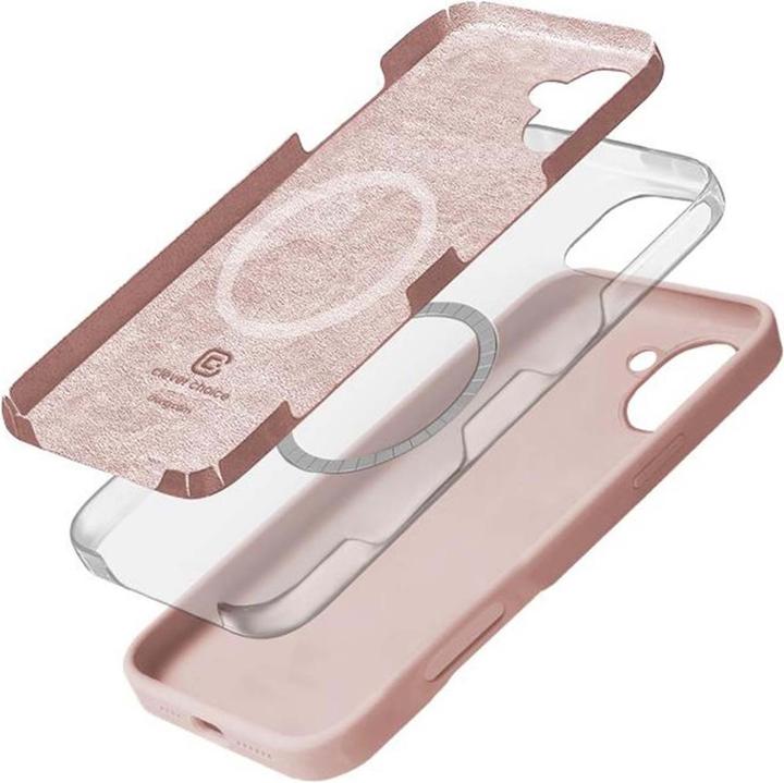 Image du produit Crong Color Cover Magnetic - iPhone 16 MagSafe Hülle (Sandrosa) (Apple iPhone 16)