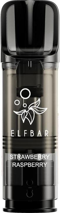 Actual product image Elfbar Elfa Pro - 2 x 2ml Pods (0mg) Strawberry Raspberry (Raspberry, Strawberry)