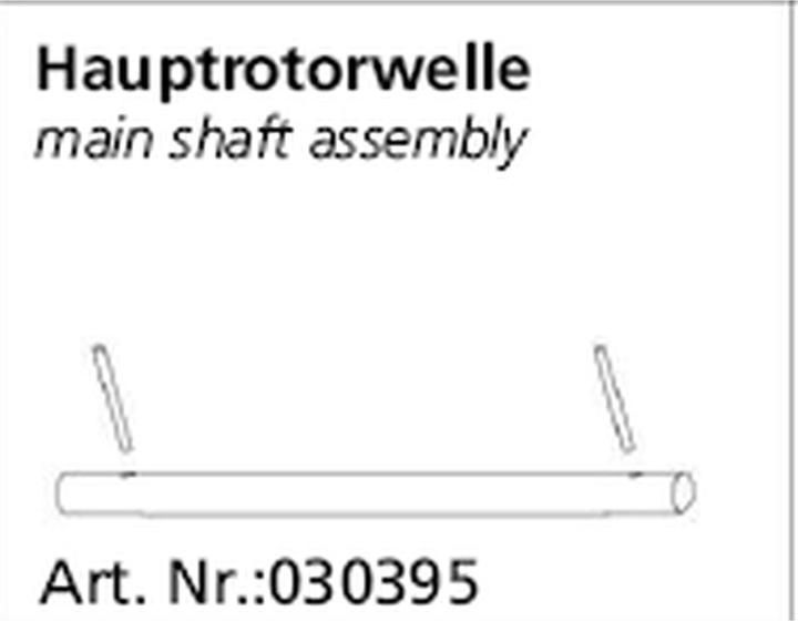 Immagine prodotto Jamara Albero del rotore Calisto/HG-Micro