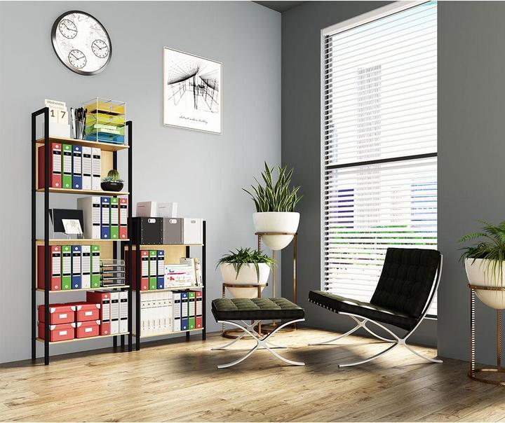 Immagine prodotto VCM Metall Stand Regal Bücher Flakos 3fach (56 x 24 x 100 cm)