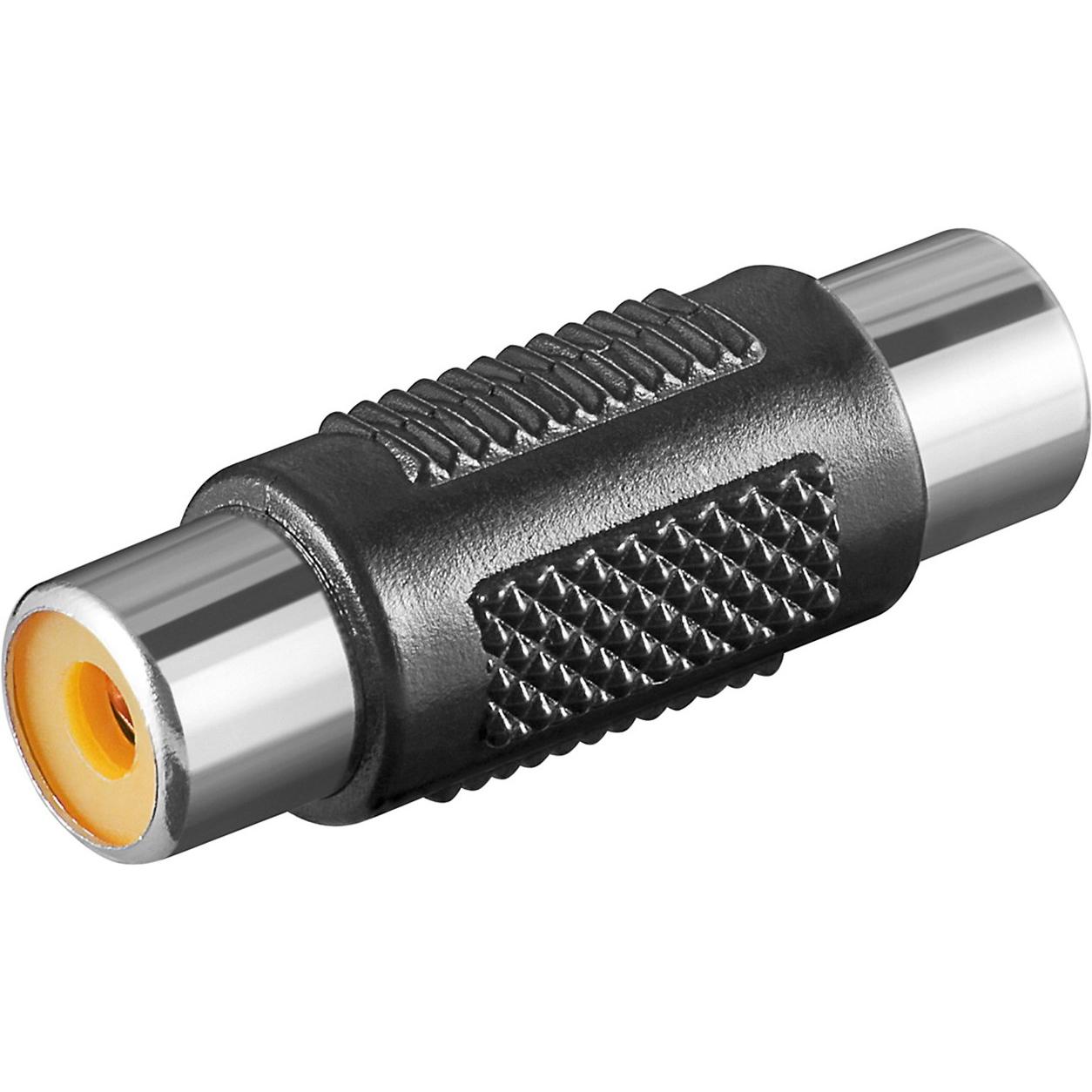 Goobay Cinch Adapter, Buchse zu Buchse, Audio Adapter, Schwarz