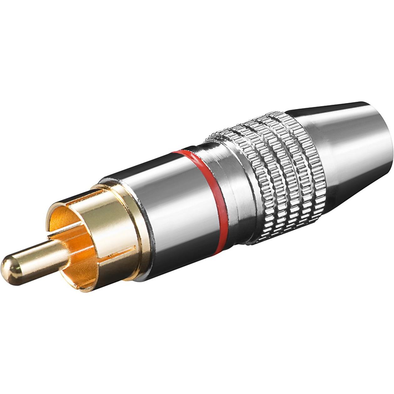 Goobay 11904, Audio Stecker, Silber