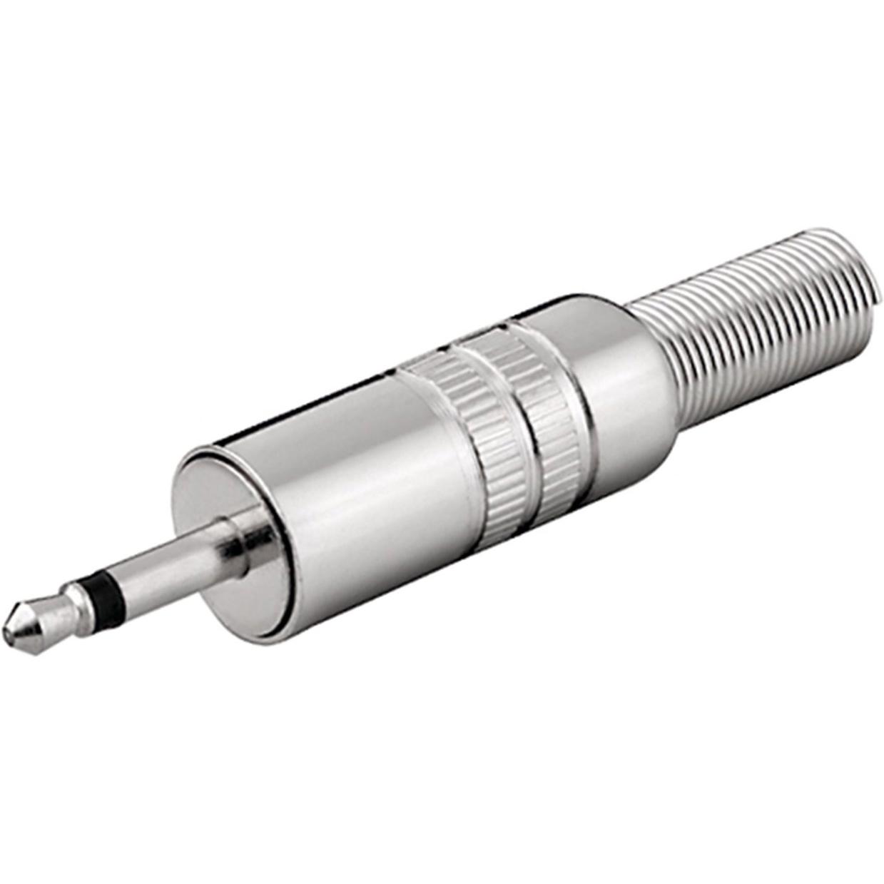 Goobay Klinkenstecker - 3,5 mm - mono, Audio Stecker, Silber