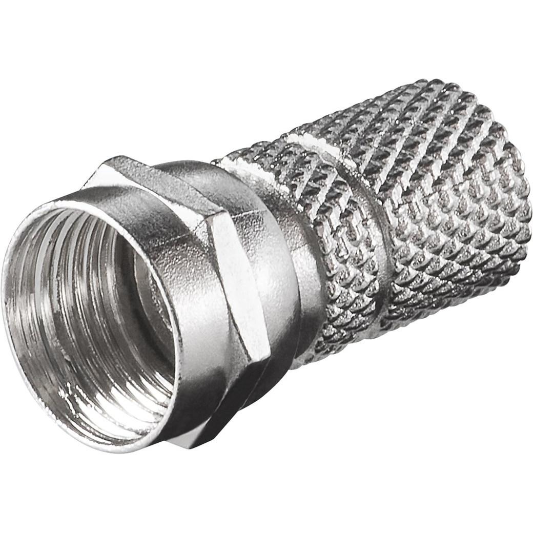 Goobay Aufdreh-F-Stecker 7,3 mm (Antennenkabel), Antennenkabel