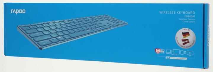Produktbild Rapoo E9800M MULTI-MODE WL KEYBOARD BL (Deutschland, Kabellos)