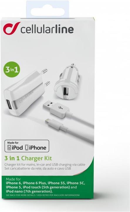 Produktbild Cellularline Kit 3 In 1 (10 W)