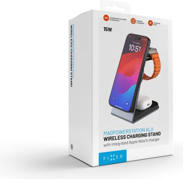 Actual product image Fixed MagPowerstation aluminium, gwiezdna szarość (30 W)