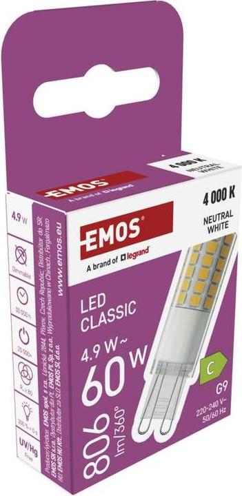 Produktbild Emos LED Lampe Classic (G9, 806 lm, 1x)