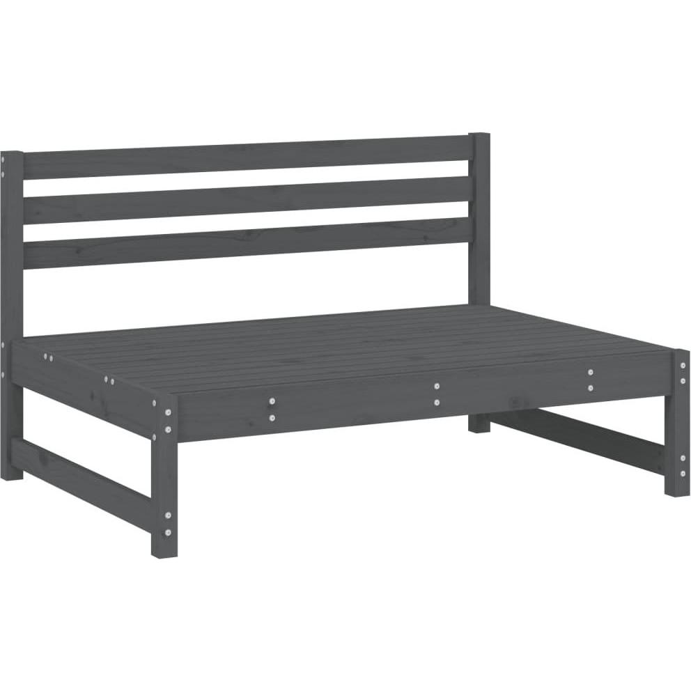 Thumbnail - VidaXL, Gartenlounge, Garten-Mittelsofa Grau 120x80 cm Massivholz Kiefer,Farbe