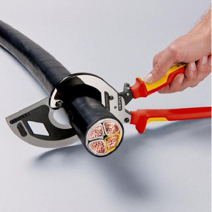 Productafbeelding Knipex Kabelschaar (ratelprincipe, drie snelheden) 95 32 320 (320 mm)