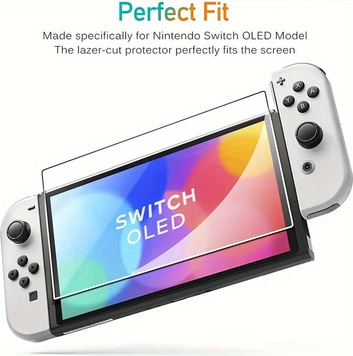 Actual product image PhoneLook 2er Pack gehärtetes Glas Displayschutzfolie für Nintendo Switch (Switch)