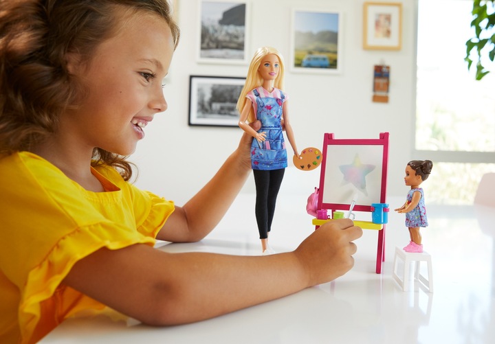 Image du produit Barbie Coffret Professeure d'Art - Coffret Poupée Mannequin - 3 ans et +
