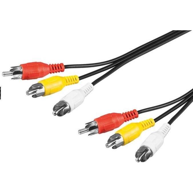 PremiumCord Cavo 3x CINCH-3x CINCH M/M 2m (2 m, HDMI), Cavo video