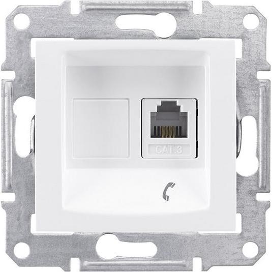 Thumbnail - Schneider Electric, Steckdose, Telefonsteckdose 1xRJ11 weiss - SDN4101121