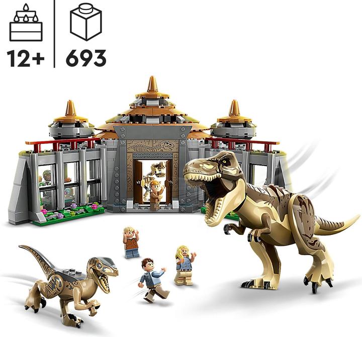 Image du produit LEGO Attaque du T. rex et du raptor sur le centre des visiteurs (76961, LEGO Jurassic World)