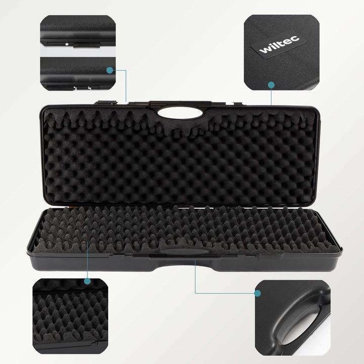 Produktbild Wiltec Waffenkoffer 88x34x13,5cm Langwaffenkoffer Gewehrkoffer Koffer Gewehr