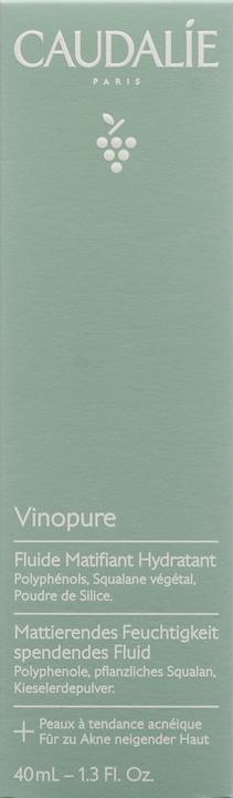 Image du produit Caudalie Vinopure Fluide Matifiant Hydratant (40 ml, Gel visage)