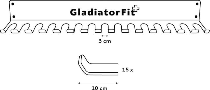 Immagine prodotto Gladiatorfit Scaffale per le corde da salto (90.50 cm)