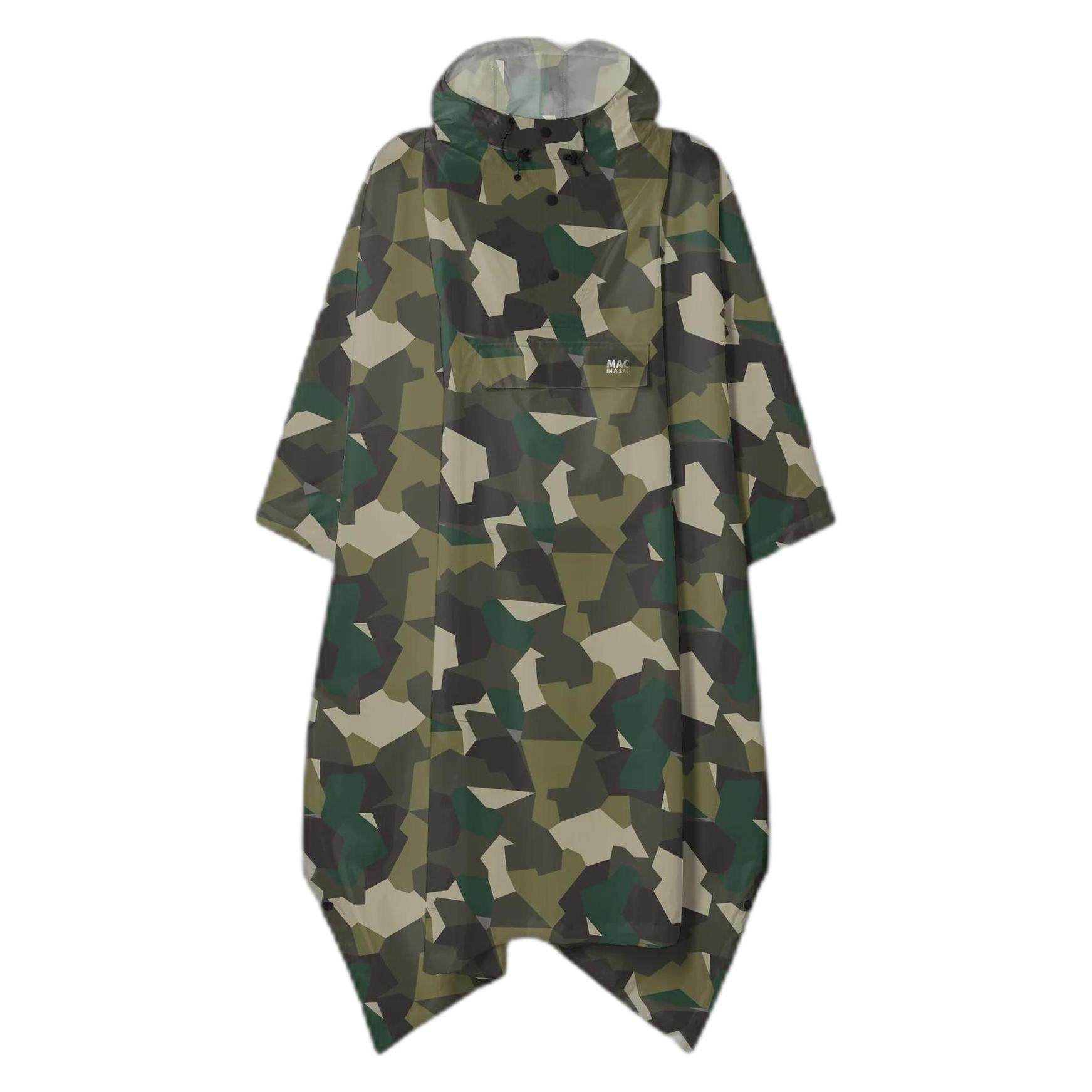 Mac In A Sac, Unisex, Regenjacken, Poncho OneSize, Rot, (One Size)