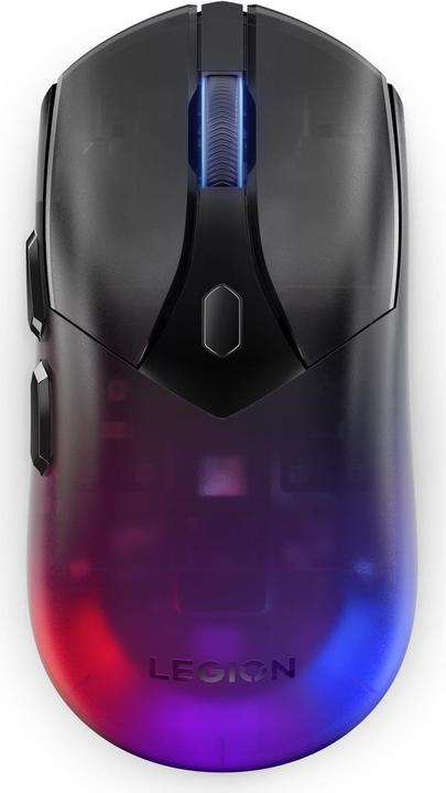 Lenovo Legion M410 Wireless RGB Mouse - Mus - 6 knapper - Sort med RGB lys (Kabellos, Kabelgebunden)