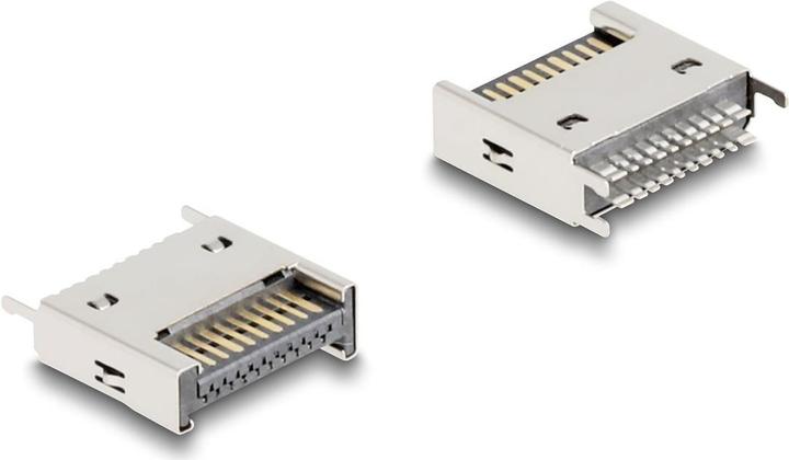 Image du produit Delock USB 10 Gbps Type-E Key A 20 Pin mâle droit pour SMT (0.01 m)
