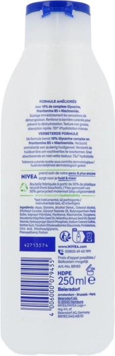Immagine prodotto NIVEA Repair Care Body Lotion - 250 Ml - Siero idratante per 72 ore per pelle molto secca (Lozione corpo, 250 ml)