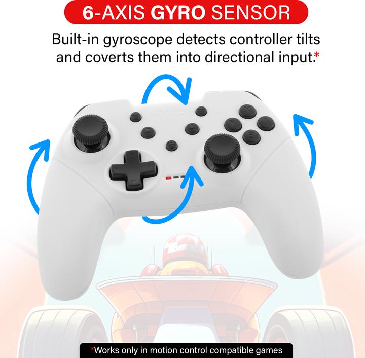 Actual product image Nyko Mini Wireless Core Controller - White For Switch (Switch)
