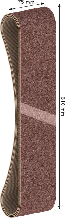 Image du produit Bosch Professional Zubehör PRO X440 Schleifband, 75 x 610 mm, G120 (120)