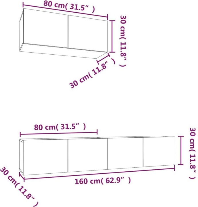 Immagine prodotto VidaXL Hadley (80 x 30 x 30 cm)