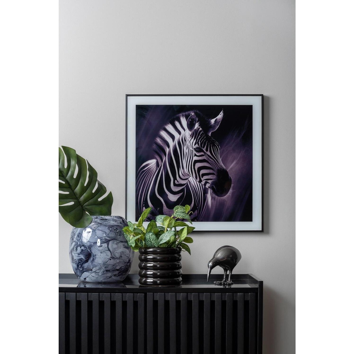Thumbnail - present time, Bilderrahmen, fotorahmen glas zebra