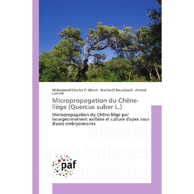Micropropagation du Chêne-liège (Quercus suber L.), Fachbücher von Brahim El Bouzdoudi, Ahmed Lamarti