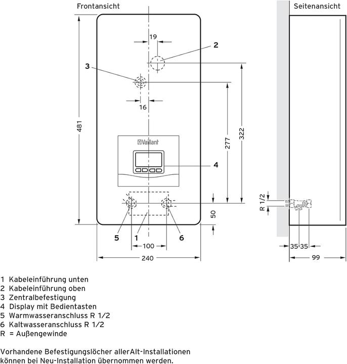 Produktbild Vaillant Elektro-Durchlauferhitzer