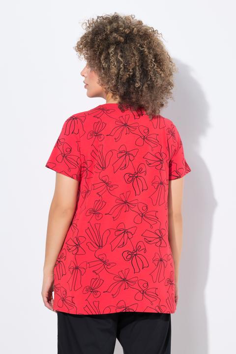 Produktbild Ulla Popken T-Shirt, Schleifen, A-Linie, Tunika-Ausschnitt, Halbarm (46, 48)
