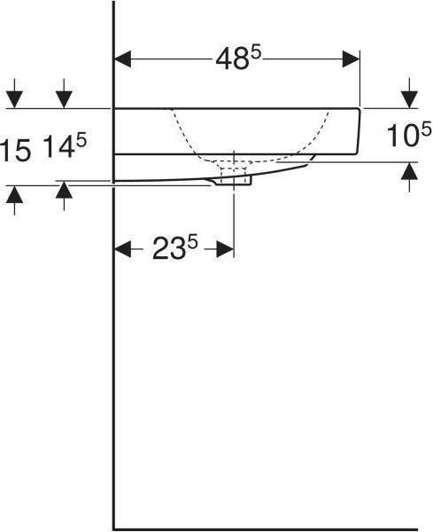 Image du produit Geberit Keramag / lavabo iCon 60 cm blanc 124060000 (485 mm, 600 mm)