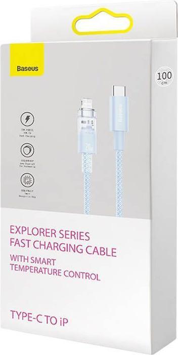 Produktbild Baseus Fast Charging cable USB-C to Lightning Explorer Series 1m, 20W (blue) (1 m, USB 2.0, 20 W)