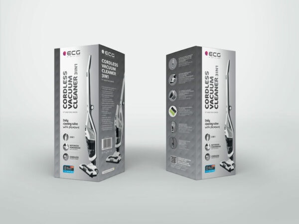 Produktbild ECG VT 4420 3in1 Simon Stick vacuum cleaner, Up to 60 minutes run time per charge