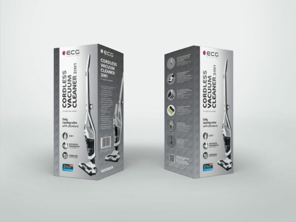 Actual product image ECG VT 4420 3in1 Simon Stick vacuum cleaner, Up to 60 minutes run time per charge
