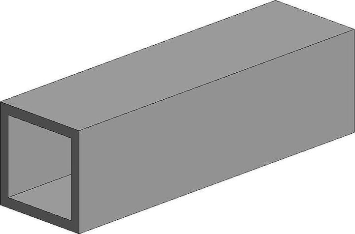 Actual product image Aztek 35cm square, hollow, opaque P-Styrene 9.5mm (2 pcs)