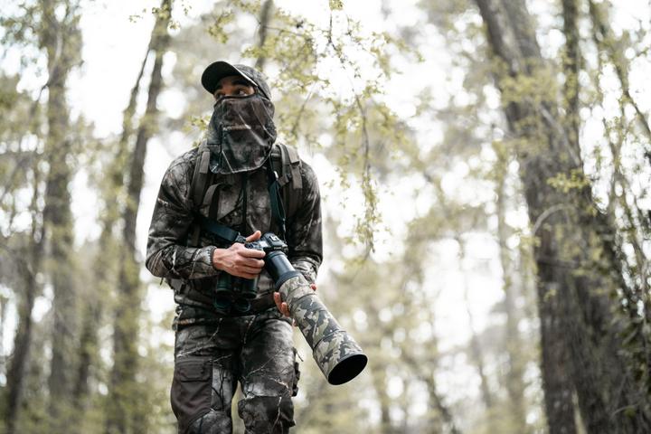 Actual product image Solognac Hunting bonnet camouflage polyester
