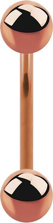 Immagine prodotto Star Piercing Micro banana oro rosa filo interno con due palline oro rosa (Titanio G23)
