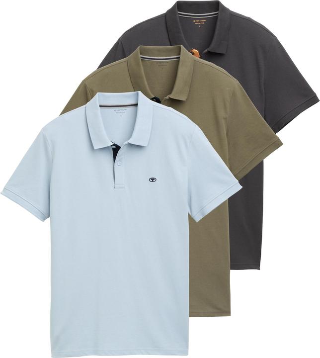 Image du produit Tom Tailor Poloshirt 3er Pack (M)