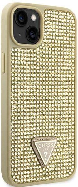 Actual product image Guess GUHCP14MHDGTPD iPhone 14 Plus 6.7" złoty/gold hardcase Rhinestone Triangle (Apple iPhone 14 Plus)