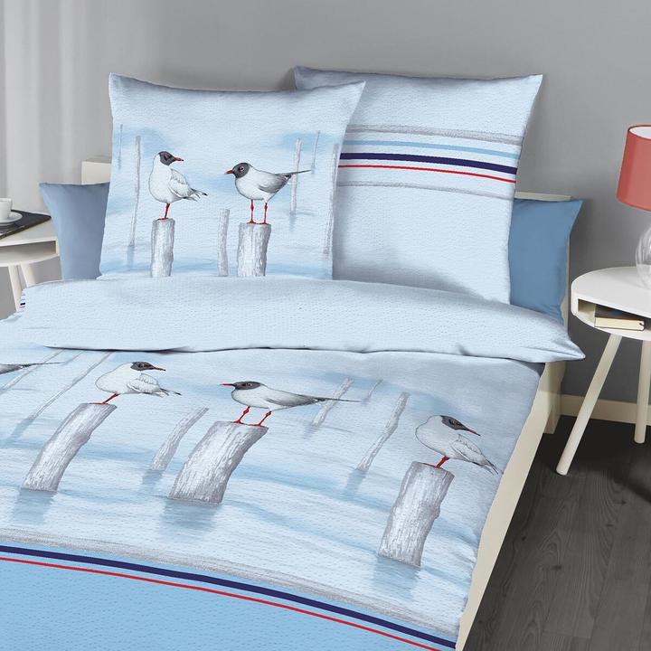 Produktbild Kaeppel Bettwäsche "Möwen" (Bettwäsche Set, 135x200 cm (80x80 cm))