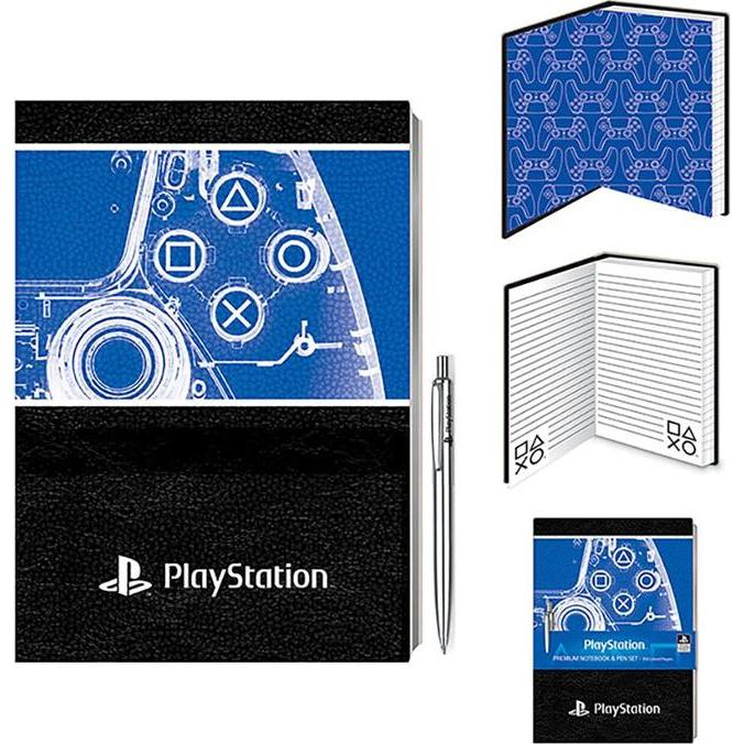 Pyramid Set Agenda e Penna Playstation X-Ray (Playstation Classic), Controller gaming, Nero