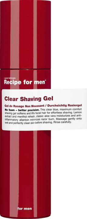 Actual product image Recipe for men Transparent shaving gel (100 ml, Shaving gel)